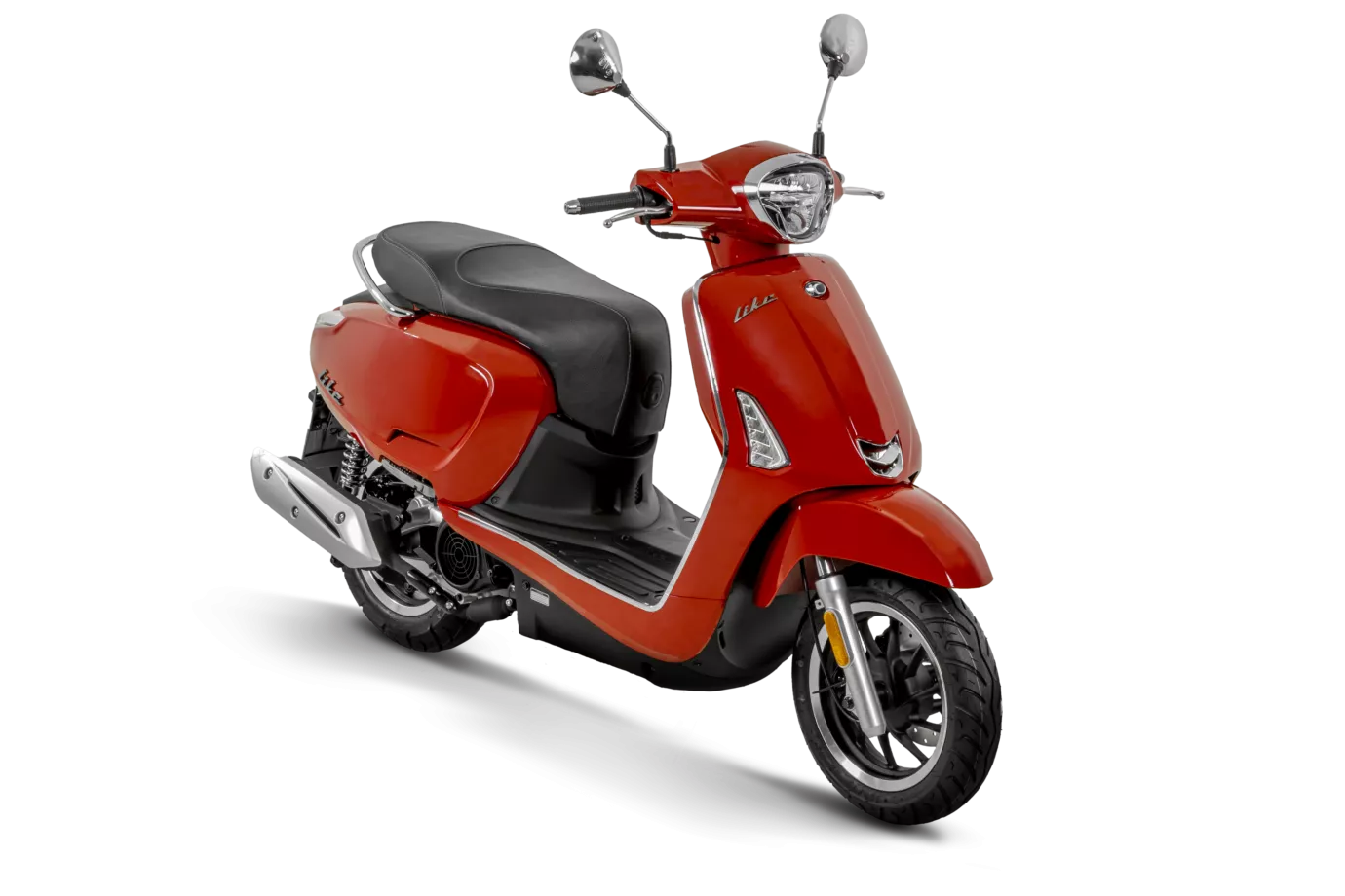 Red Kymco Like scooter